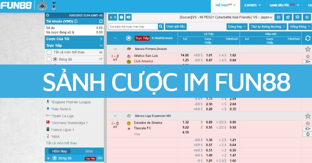 Sảnh cược IM Fun88 Sảnh cược IM Fun88
